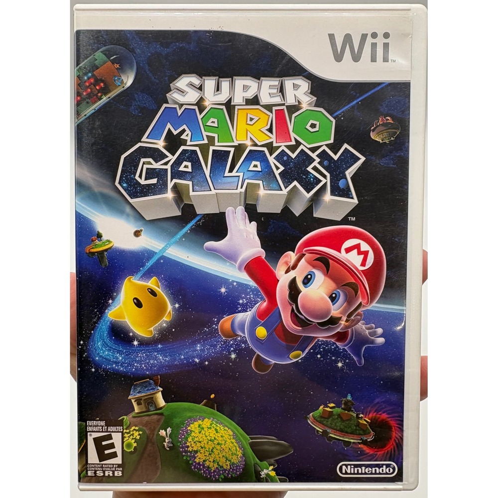 Super Mario Galaxy Nintendo Wii 2007 Complete CIB RVL-P-RMGE-USZ NTSC-U/C